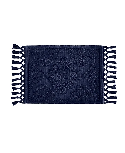 Jean Pierre New York Ricardo Fringe Cotton Bath Rug 17" x 31"