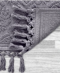 Jean Pierre New York Ricardo Fringe Cotton Bath Rug 17" x 31"