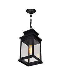 Cwi Lighting 18.25" Metal Milford 1 Light Outdoor Pendant