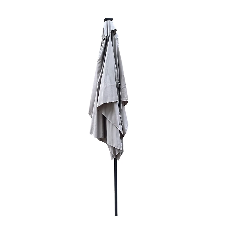 Streamdale Solar Led Patio Umbrella Crank, Tilt, 10x6.5 ft