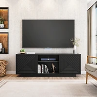 Streamdale Modern Tv Stand For TVs Up To 70", Black
