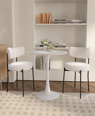 Streamdale 3-pc Round Dining Table Set & Upholstered Chairs