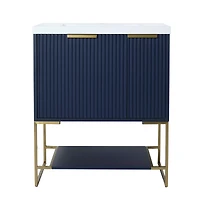 Streamdale 30 Inch Freestanding Bathroom Vanity With Resin Basin, 30x18