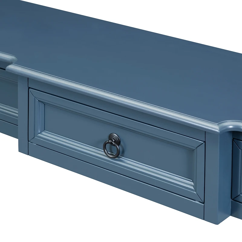 Simplie Fun Console Table Sofa Table With Drawers For Entryway With Projecting Drawers And Long Shelf