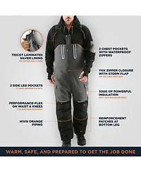 RefrigiWear Men's Men s PolarForce Insulated Bib Overalls - Maximum Warmth & Durability for Extreme Cold Weather