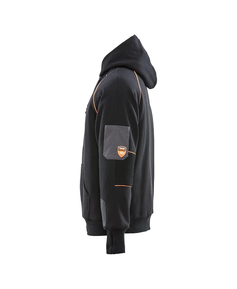 RefrigiWear Men's HiVis PolarForce Pullover Sweatshirt - High Visibility Insulated Hoodie with Kangaroo Pocket