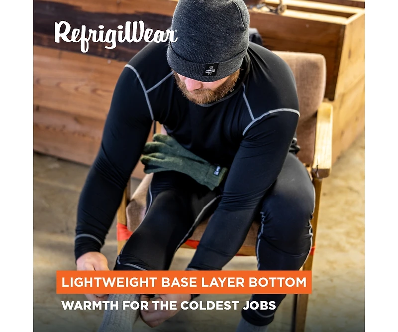 RefrigiWear Big & Tall Lightweight Base Layer Bottom - Ultimate Flexibility Warmth for All Seasons