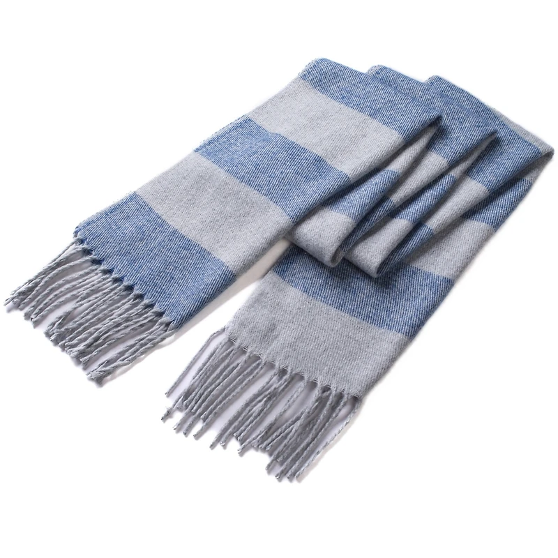 Alpine Swiss Men's Scarf Soft 80 Inch Long Warm Scarves Plaids Winter Shawl