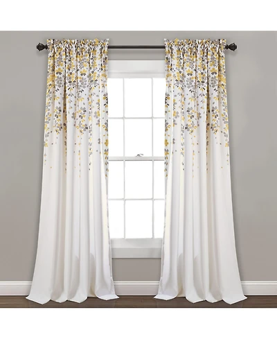 Lush Decor Weeping Flower Light Filtering Valance