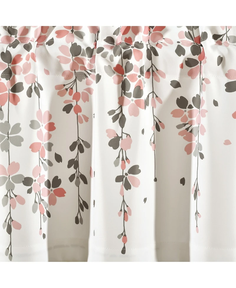 Lush Decor Weeping Flower Light Filtering Valance
