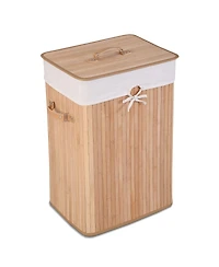 Slickblue 19-Gallon Rectangular Laundry Basket Clothes Hamper with Handles and Lid