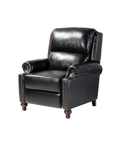 Franco Genuine Leather Manual Recliner