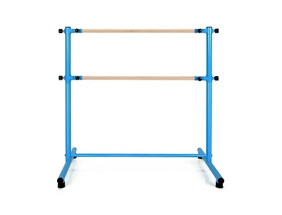 Slickblue 47 Inch Double Ballet Barre with Anti-Slip Footpads