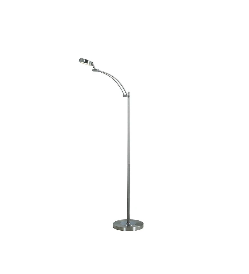 Streamdale 54-Inch-Long Tinsley Silver Integrated Led Task Floor Lamp
