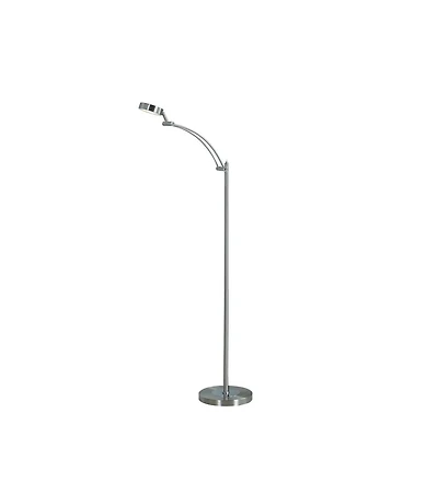 Streamdale 54-Inch-Long Tinsley Silver Integrated Led Task Floor Lamp