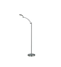 Streamdale 54-Inch-Long Tinsley Silver Integrated Led Task Floor Lamp
