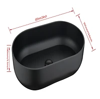 Streamdale 24x14x5.5 Matte Shell Bathroom Sink