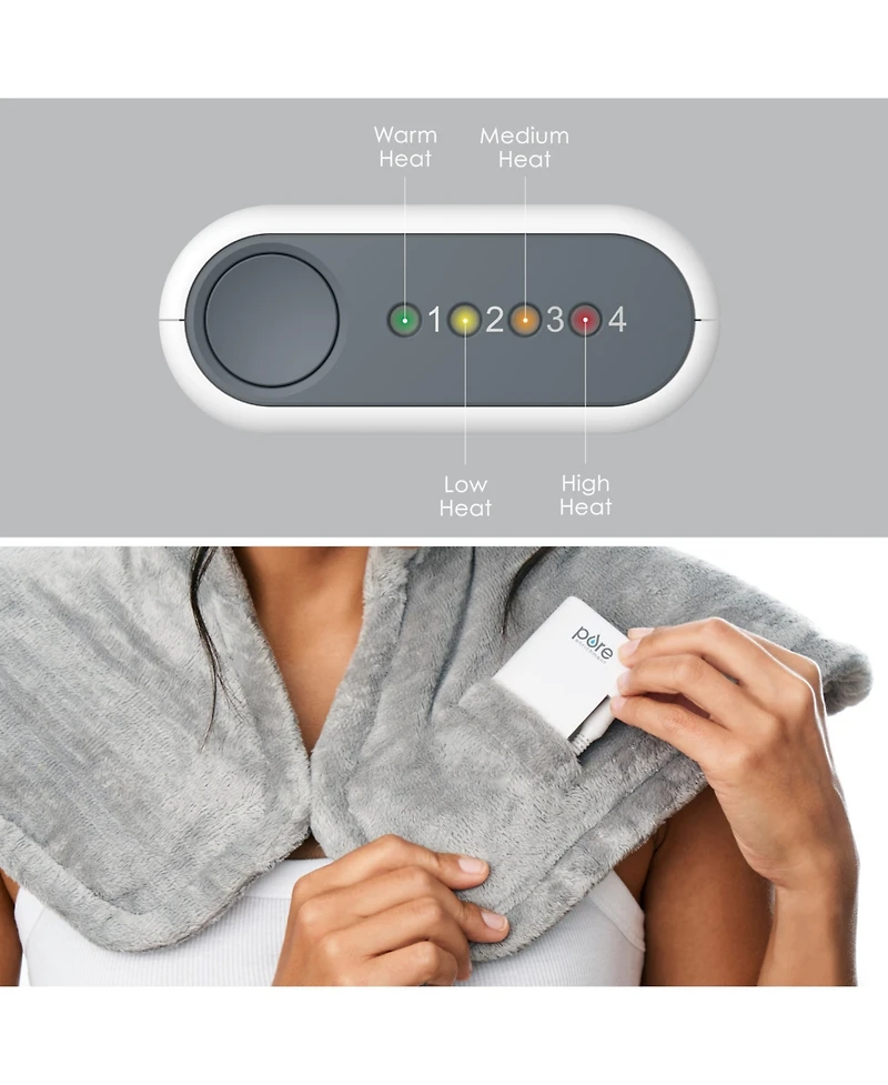 Pure Enrichment PureRelief Cordless Neck and Shoulder Heating Pad