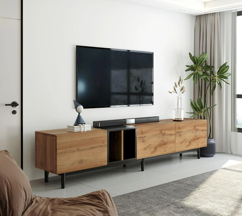 Streamdale Modern 80" Tv Stand with Large Storage