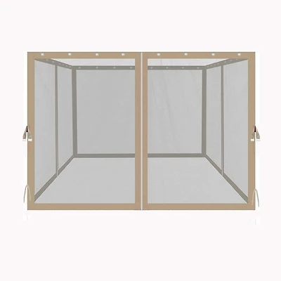 Streamdale 10x10 ft Gazebo Mosquito Netting with Zippers