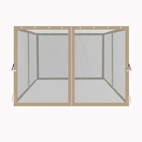 Streamdale 10x10 ft Gazebo Mosquito Netting with Zippers