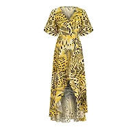 Nocturne Women's Printed Asymmetrical Dress