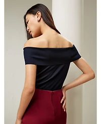 Lilysilk Women's Off-Shoulder Silk Top for Women