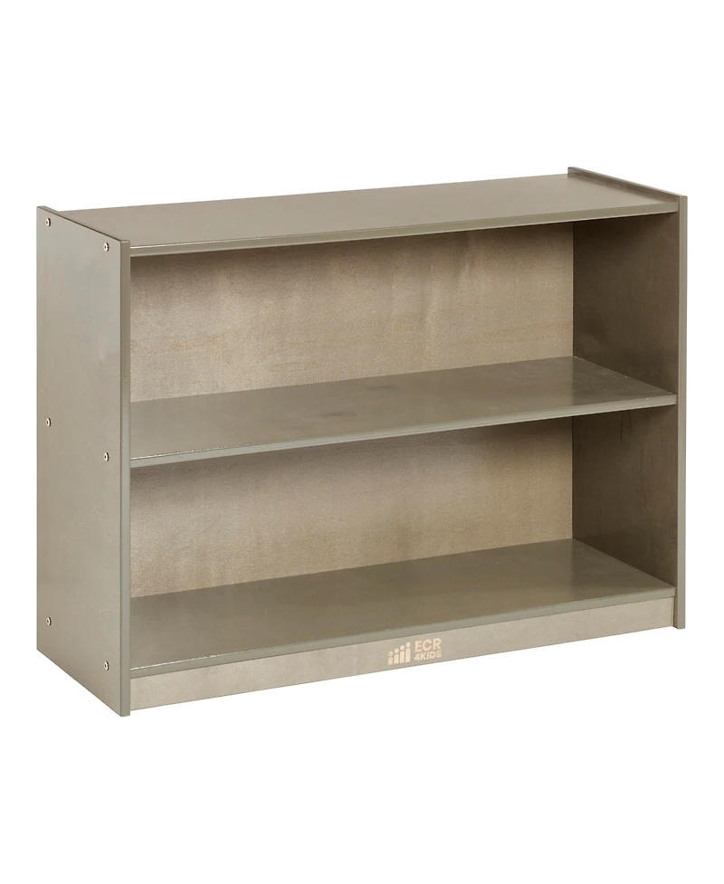 ECR4Kids 2-Shelf Mobile Storage Cabinet, White Wash