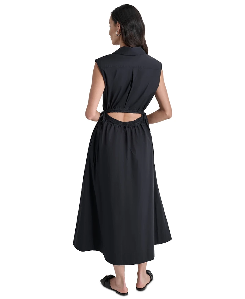 Dkny Jeans Women's Back-Cut-Out Sleeveless Maxi Dress