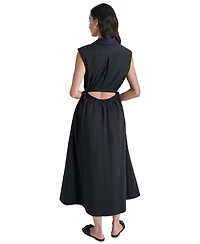Dkny Jeans Women's Back-Cut-Out Sleeveless Maxi Dress