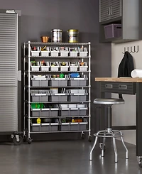 Seville Classics 7-Tier 21 Bin Rack System, Nsf Certified
