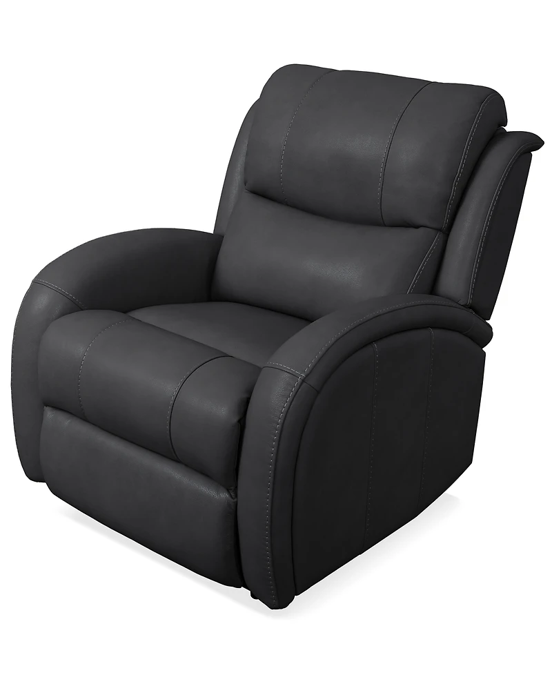 Kellet 33" Leather Power Recliner, Created for Macy's