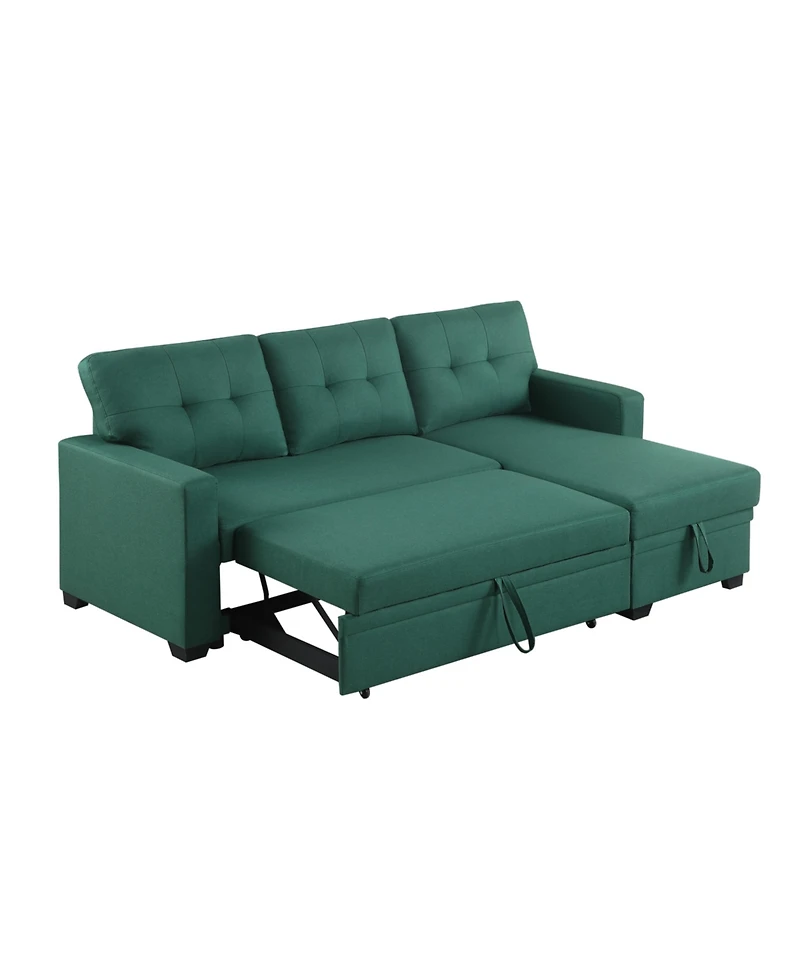 Streamdale Upholstered Pull Out Sectional Sofa With Chaise