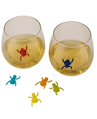 Rsvp International Basic Silicone Suction Cup Tumbler Markers 6 Piece