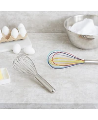 Rsvp International Endurance Stainless Steel 11.75" X 3.25" Colored Silicone Coated Whisk