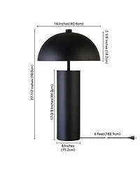 Hudson & Canal York 27" Tall Table Lamp with Metal Shade