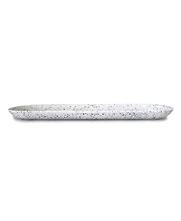 Q Squared Terrazzo 18" x 5.5" Long Oval Platters, Set of 4