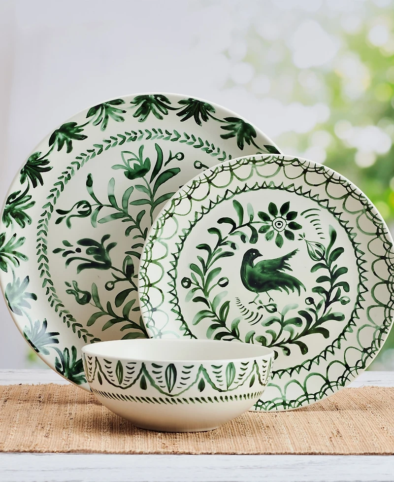 Fitz and Floyd Sicily 12 Piece Dinnerware Set, Service for 4