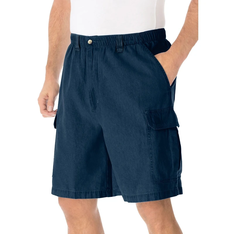 KingSize Big & Tall Knockarounds 8" Full-Elastic Cargo Shorts