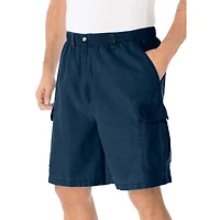 KingSize Big & Tall Knockarounds 8" Full-Elastic Cargo Shorts
