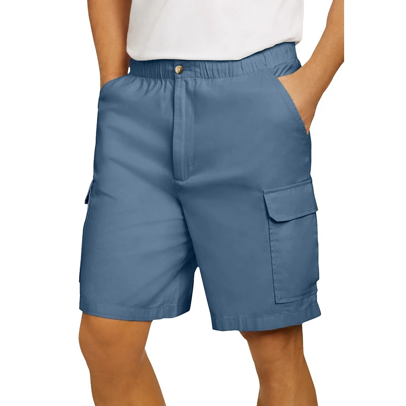 KingSize Big & Tall Knockarounds 8" Full-Elastic Cargo Shorts