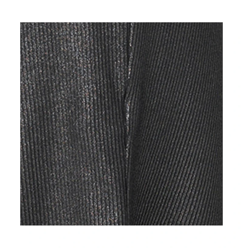 Bebe Women's Foil Rib Sleeveless Maxi Dress