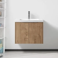 Streamdale 24" Bathroom Cabinet with Sink, Soft Close Doors