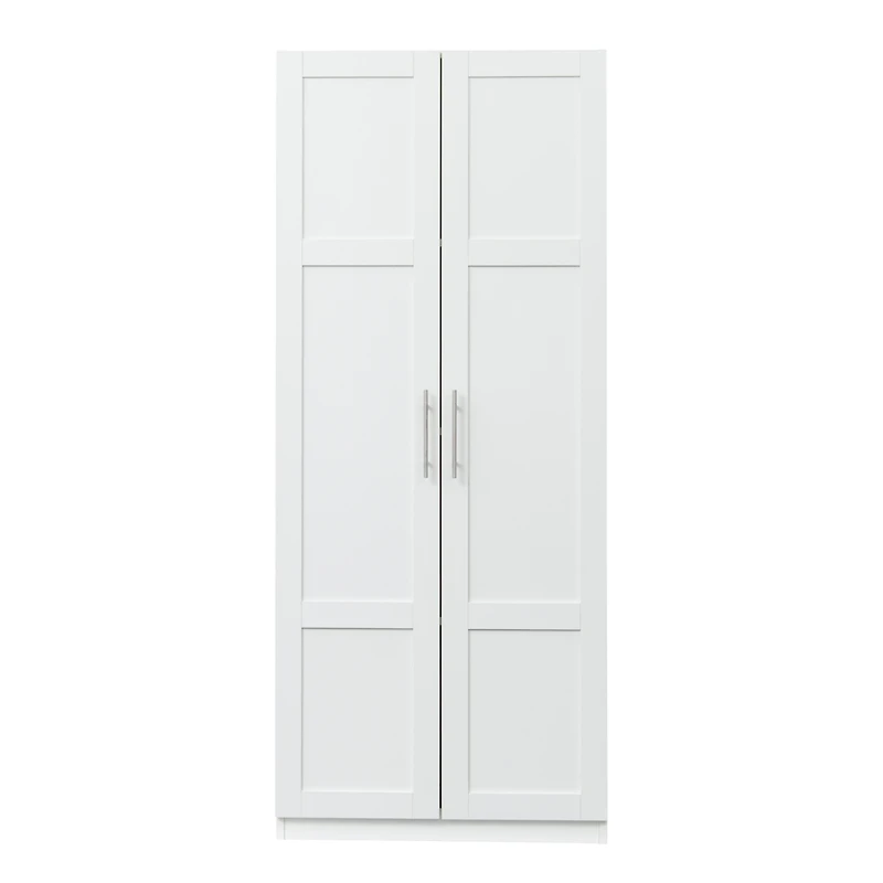 Streamdale 2-Door Wardrobe & Kitchen Cabinet with Storage Spaces