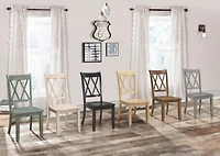 Streamdale Casual Buttermilk Finish Side Chairs - Set of 2