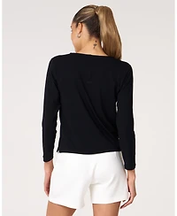 Rebody Active Women's Essentials Mid Length Long Sleeve