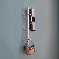 Coat Hat Rack Silver