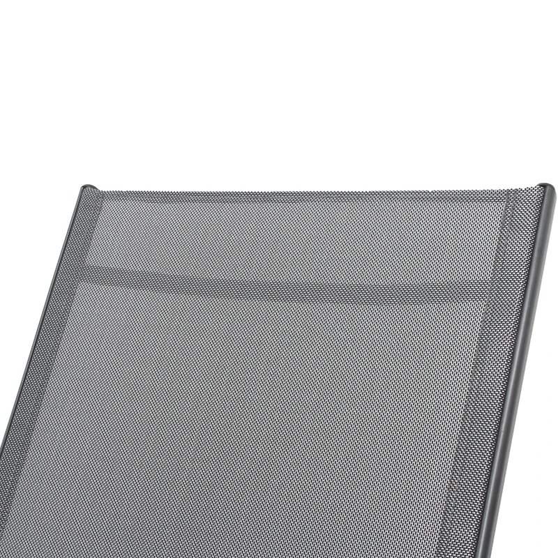 Streamdale 2 Pieces Set Outdoor Patio Swimming Pool Lounge Gray Color With Pillow