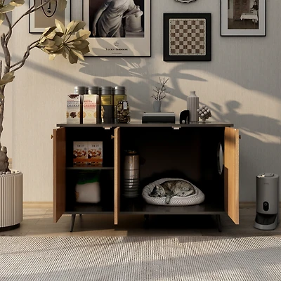 Streamdale Furniture Cat Litter Box Furniture, Enclosed and Stylish