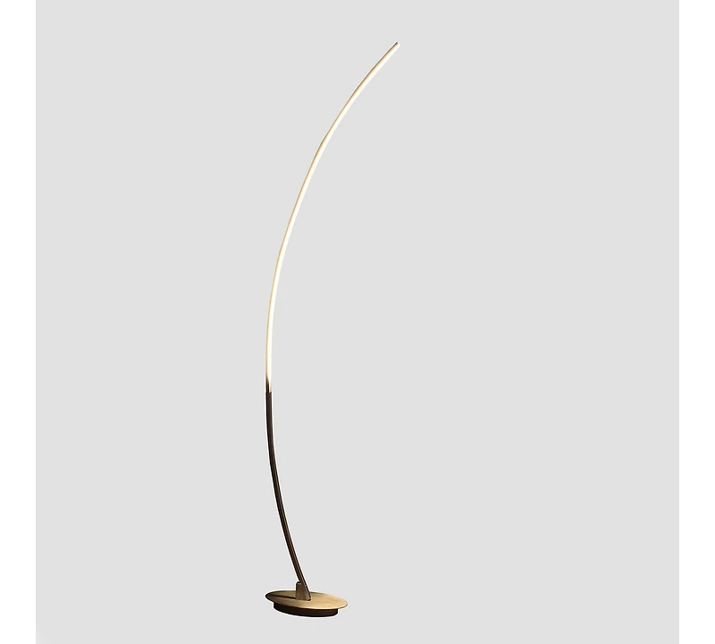 Streamdale Furniture 62.25-Inch Bradie Brushed Nickel Led Arc Tube Floor Lamp